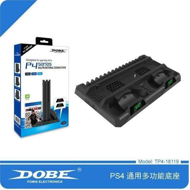 DOBE PS4 SLIM PRO MULTI-FUNCTIONAL CHARGING & COOLING STAND TP4-18119