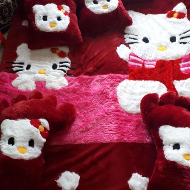 karpet set karakter TEBAL 10CM/ karpet set rasfur / karpet bulu