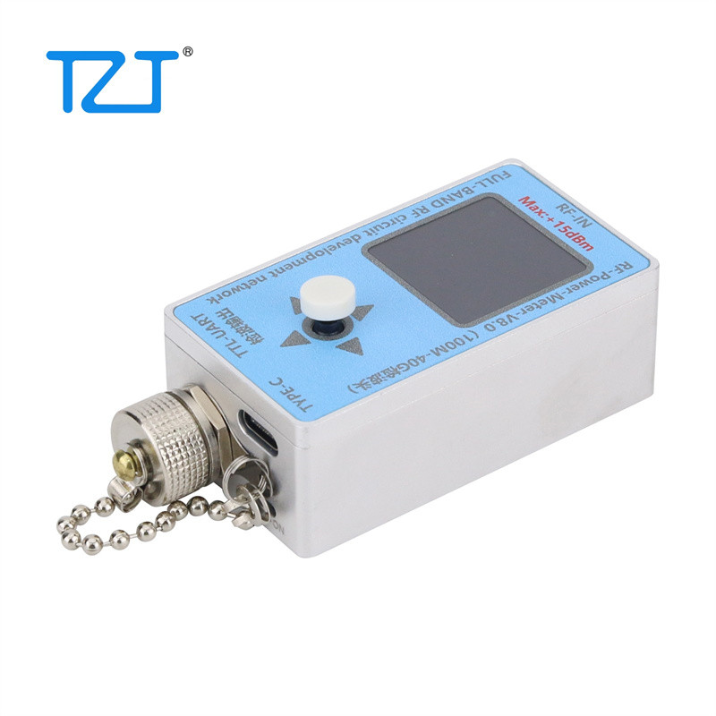 TZT RF-POWER-METER-V8.0 40GHZ ULTRA-WIDE BAND MICROWAVE RF POWER METER TFT DISPLAY SCREEN WITH