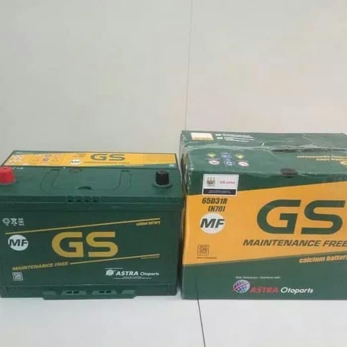 Aki Mobil Gs Astra Mf N70 65D31R 12Volt 70 Amper Terbaru 