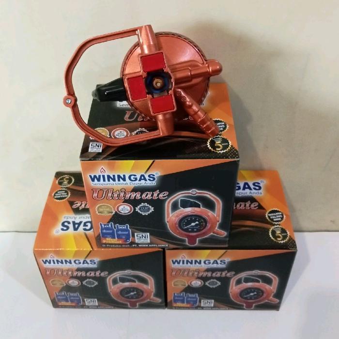 Winn Gas Regulator W-800M Dengan Pengunci Ganda Tekanan Rendah ULTIMATE SNI Alat Kontrol Gas untuk