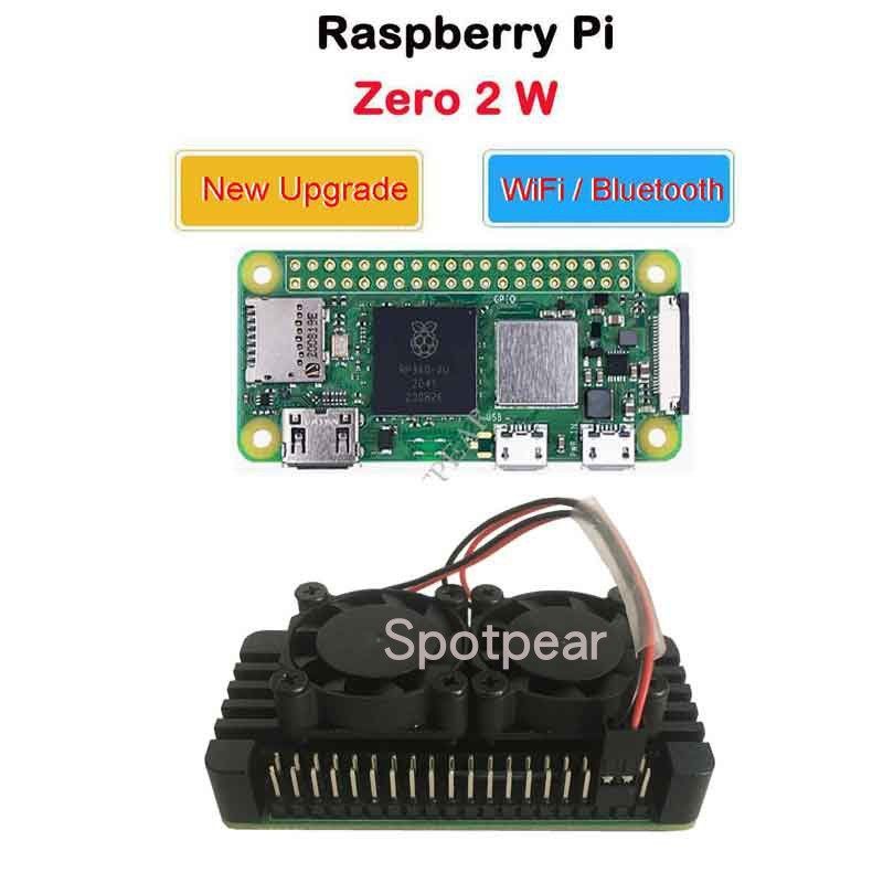 RASPBERRY PI ZERO 2 W WITH ALUMINUM ALLOY CASE COOLING RASPBERRY PI PI0 2W