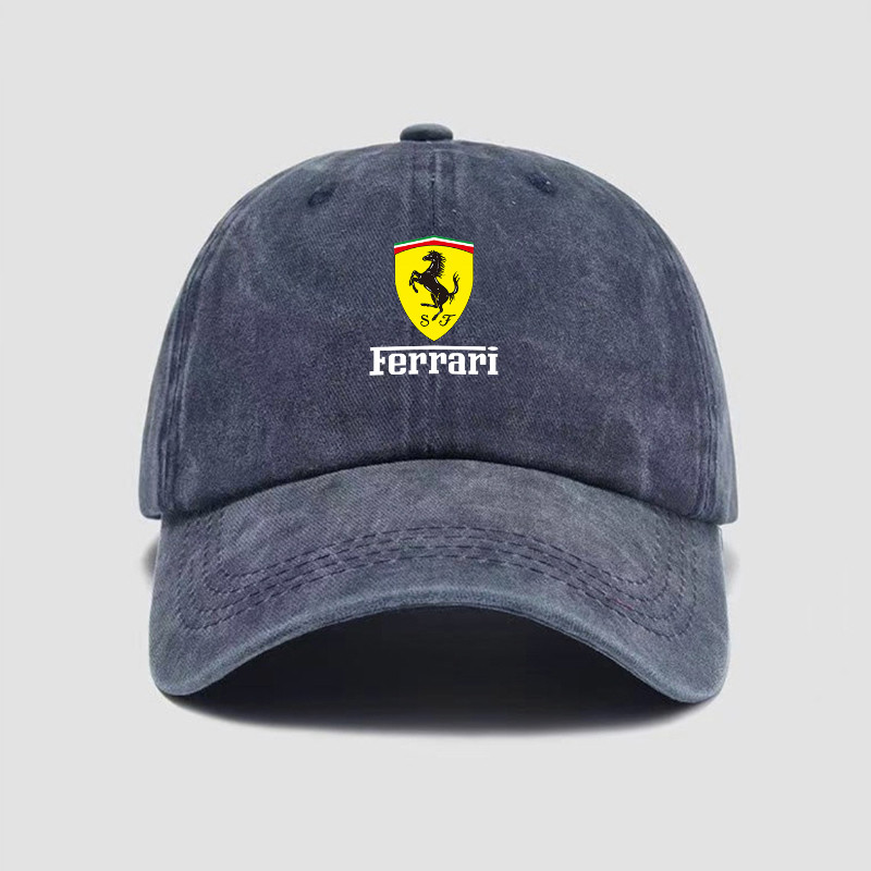 Adjustable Ferrari Emblems Baseball Cap Outdoor Sports Sun Visor Hat For Ferrari Roma 488 Portofino