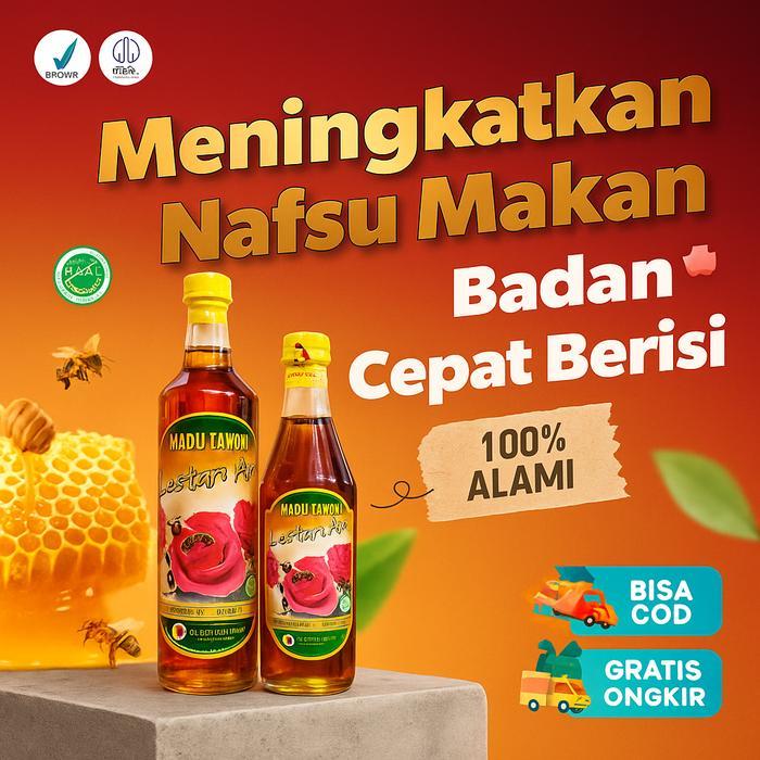 MADU TAWON HUTAN MADU ASLI MADU MURNI SEHAT LESTARI ALAM 650ml & 350ml Kualitas Baik Menjaga Stamina