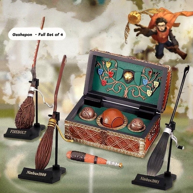 In Stock Authentic Harry Potter Quidditch Broomstick Gashapon 4 Styles Nimbus 2000 Firebolt Nimbus