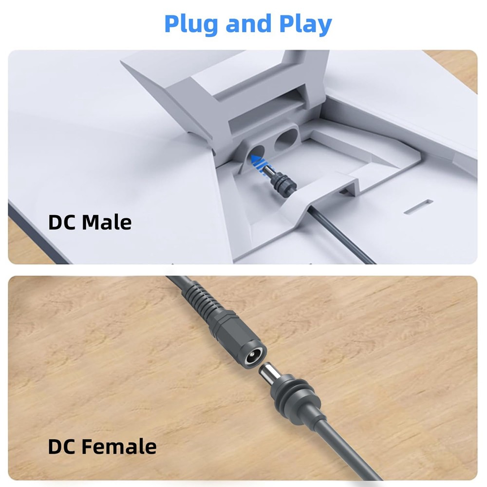 For Starlink Mini DC Male To Female Adapter Cable Extension Cable DC Power Waterproof Plug and Play