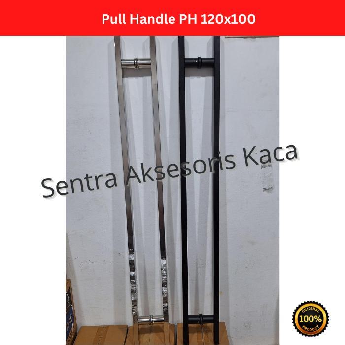 Pull Handle kotak PH DL SQ 802 40x20x1200x1000 Matt Black/Kombinasi Tarikan Pintu Stainless