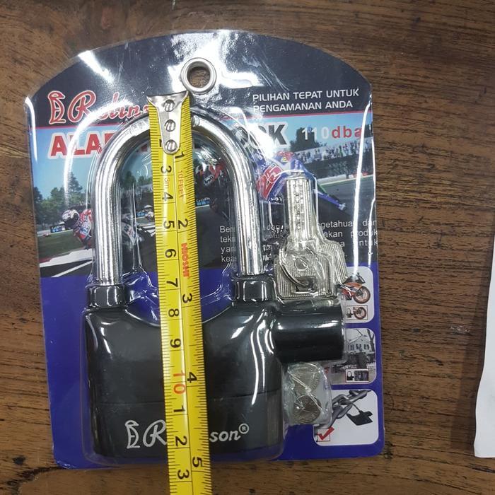 Gembok Alarm Lock Padlock Rolinson #Gratisongkir