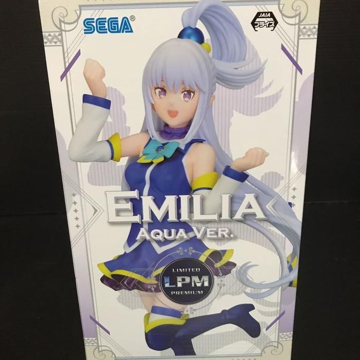 Limited Premium Figure Emilia - Cosplay Aqua Ver. (22cm)