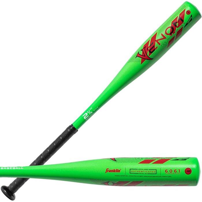 Franklin Sports Kids Teeball Bat - Venom Barracuda Aluminum - Usa Baseball Certified For Boys And