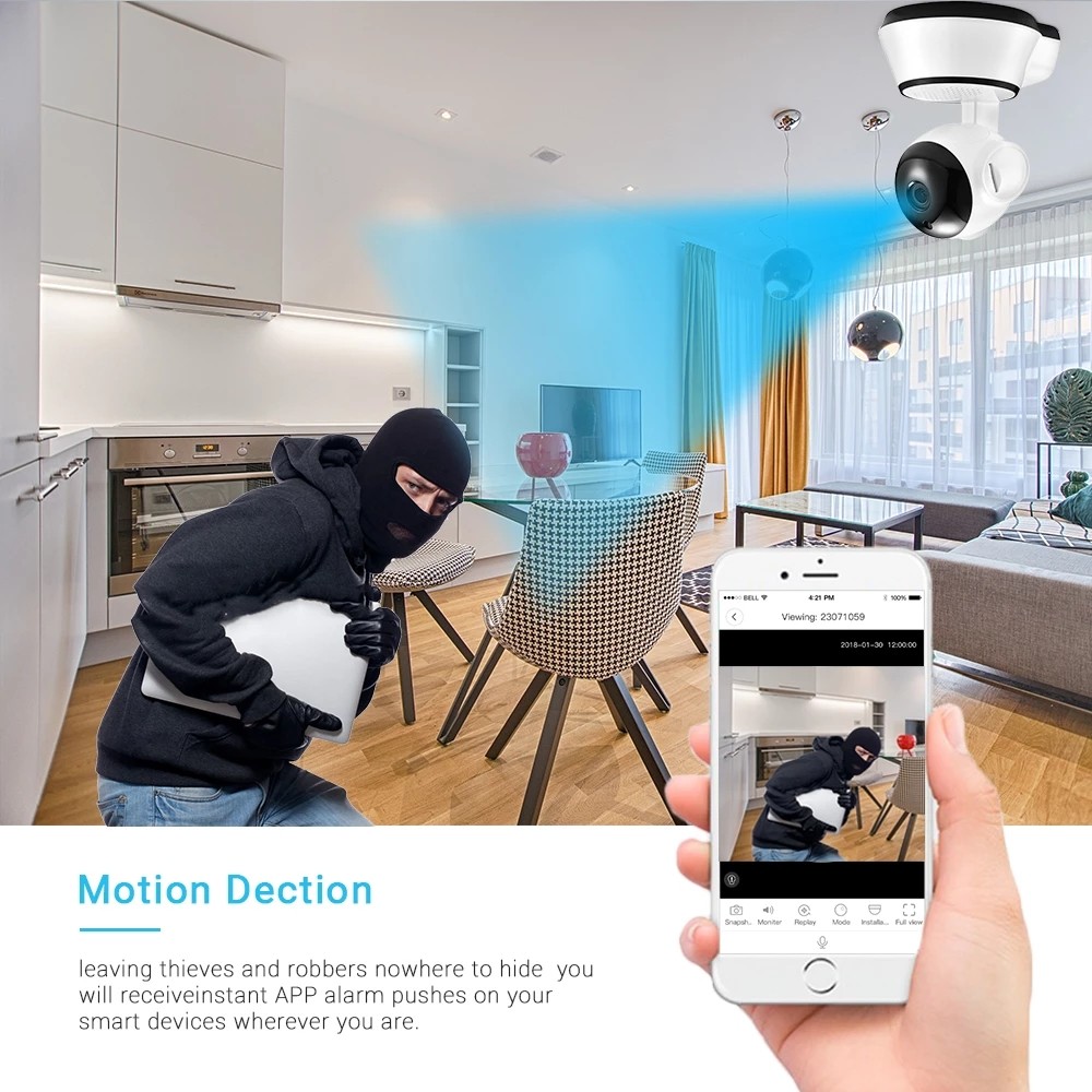 IP Camera V380 Pro HD Cloud Smart Surveillance Home Wireless Intelligent Auto Tracking Of Human