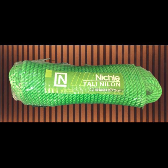 PROMOO Tali Tambang Nilon 10 mm x 30 meter Hijau NICHIE Serbaguna Murah