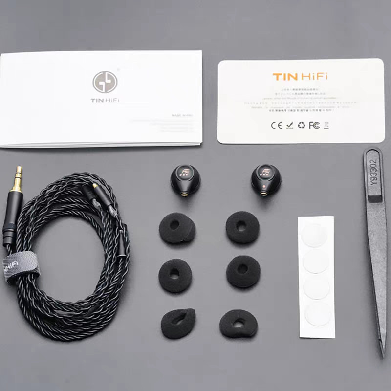 Type-C 3.5mm To MMCX HIFI Flat-head Earbuds Large Dynamic Driver Vocals Tin HiFi Headphones TIN G2