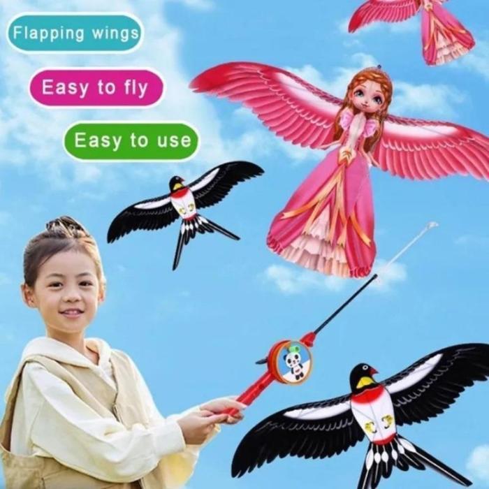Layang-layang Anak-anak Layang-layang Dinamis Kecil Genggam / 4 Jenis Layang-layang Kartun Anak-anak