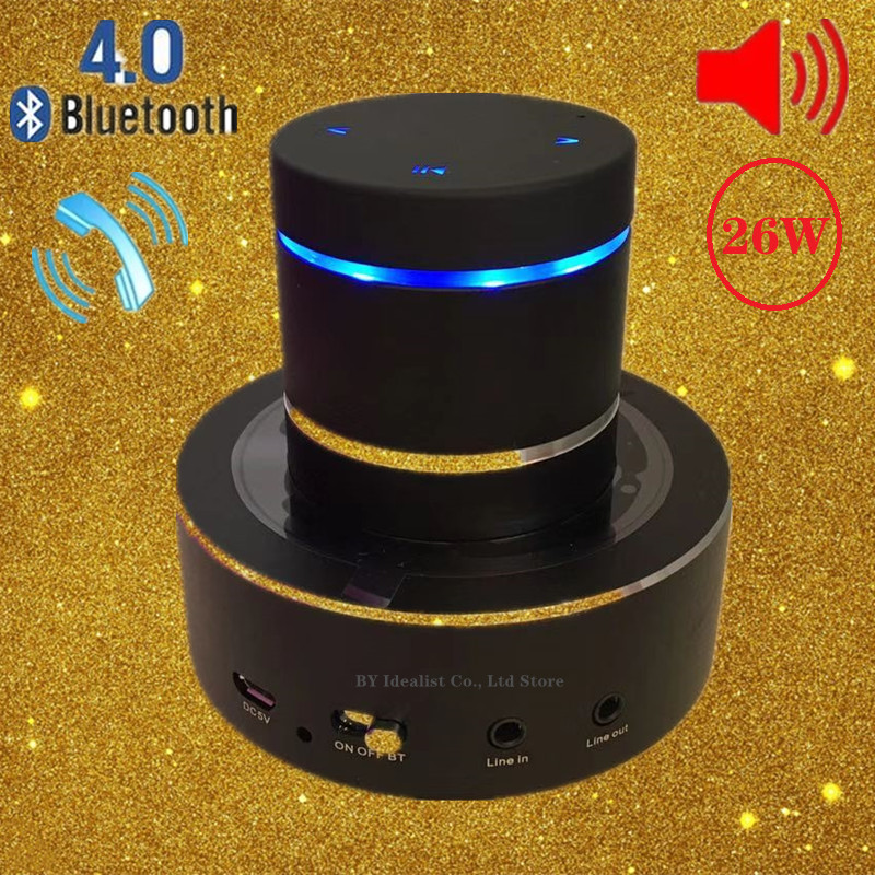 Adin 26w Portable Metal Vibration Resonance Bluetooth Speaker Touch Mini Bass Wireless Music
