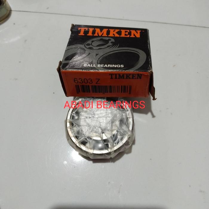 FREE ONGKIR BEARING 6303Z/6303 Z(TUTUP SEBELAH) TIMKEN ASLI BISA COD