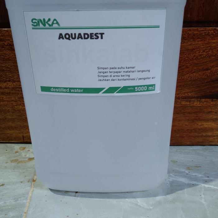 Aquadest / Akuades / Aquades / Air Suling / Air Aki Radiator - 5 Liter