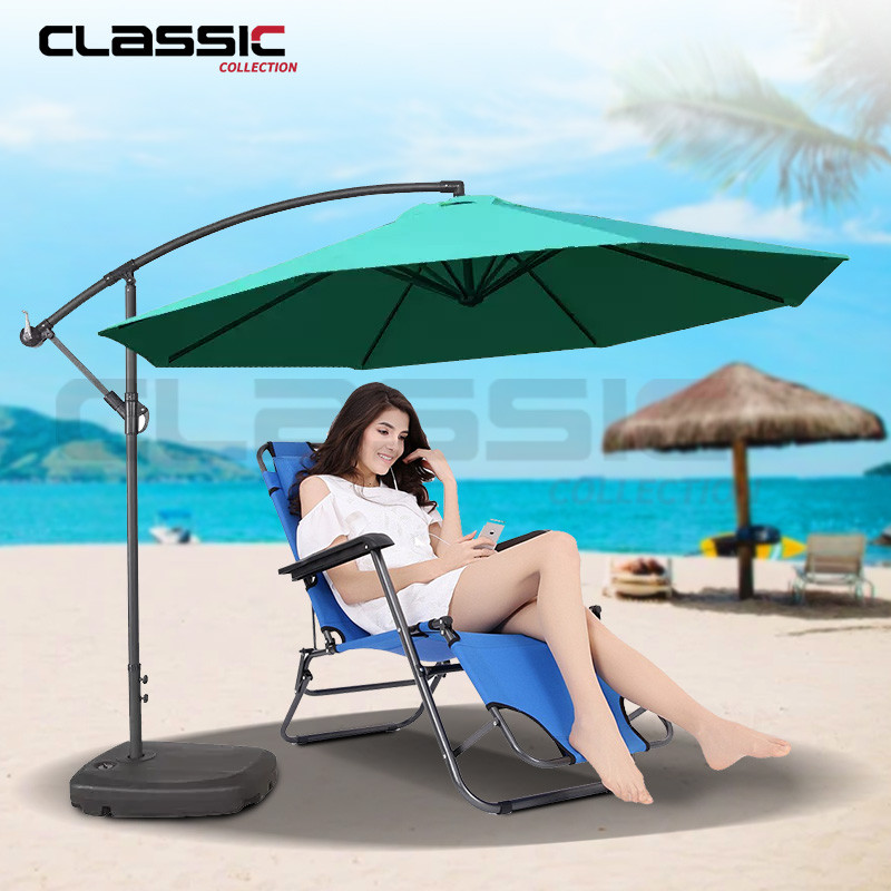 Payung taman outdor/ payung gantung/3 mtr Banana Payung Taman - Hijau Tua Outdoor Umbrella Pelindung