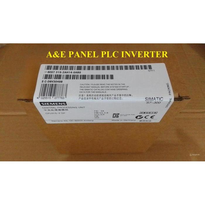 Ready Plc Siemens S7-300 S7 300 Cpu315-2Dp 6Es7315-2Ah14-0Ab0 6Es7 315 2Ah14