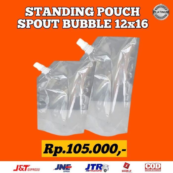 STANDING POUCH SPOUT BUBBLE 12X16 - KPACK