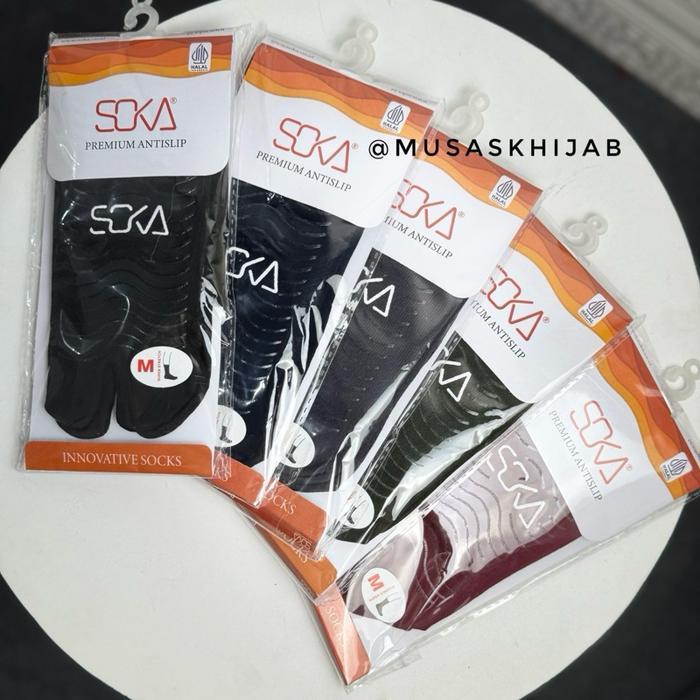 Kaos Kaki Soka Jempol Antislip / Kaoskaki Soka Jempol Anti Slip / Soka Antislip Terjamin