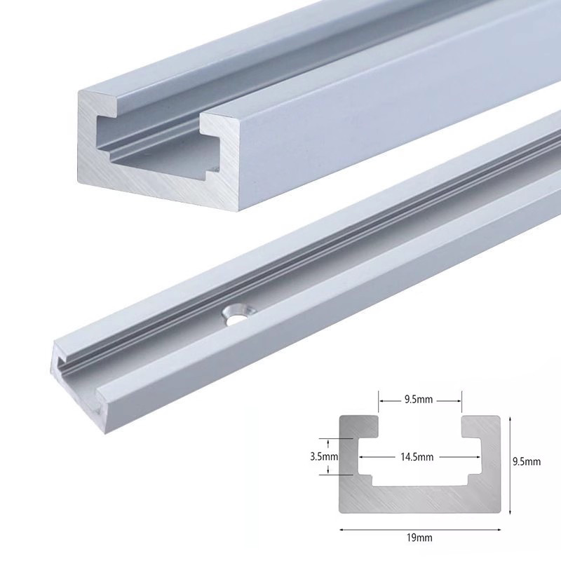 T Track Woodworking T-slot Slide Track Aluminium Miter T-Track,T-slot Miter Track Jig T Screw Fixtur