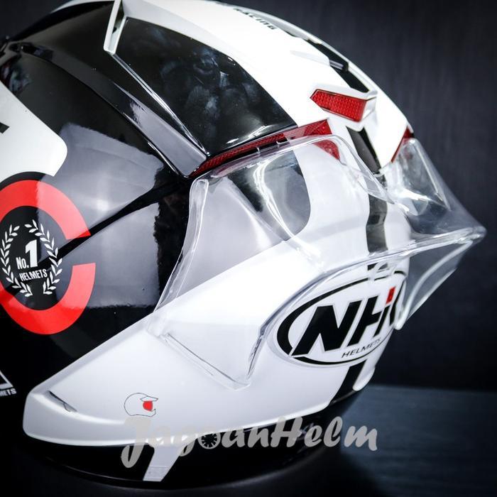 Terlaris Spoiler 3D Helm Nhk Gp1000 Black - Black Doff Akrilik Gp1000