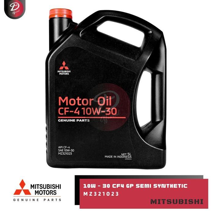 MITSUBISHI MOTORS GENUINE PARTS OIL OLI DIESEL 10W-30 CF-4 GP SEMI SYNTHETIC API 5 LITER MZ321023