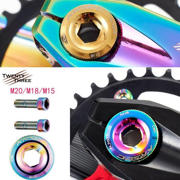 Polygon Krsec M20 M18 Baut Tutup Crank Sepeda Cover Crank Cap Alloy Sekrup