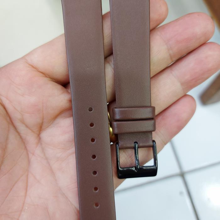 Tali jam tangan kulit tipis Quick relesae buat Ac/guess/bonia dll