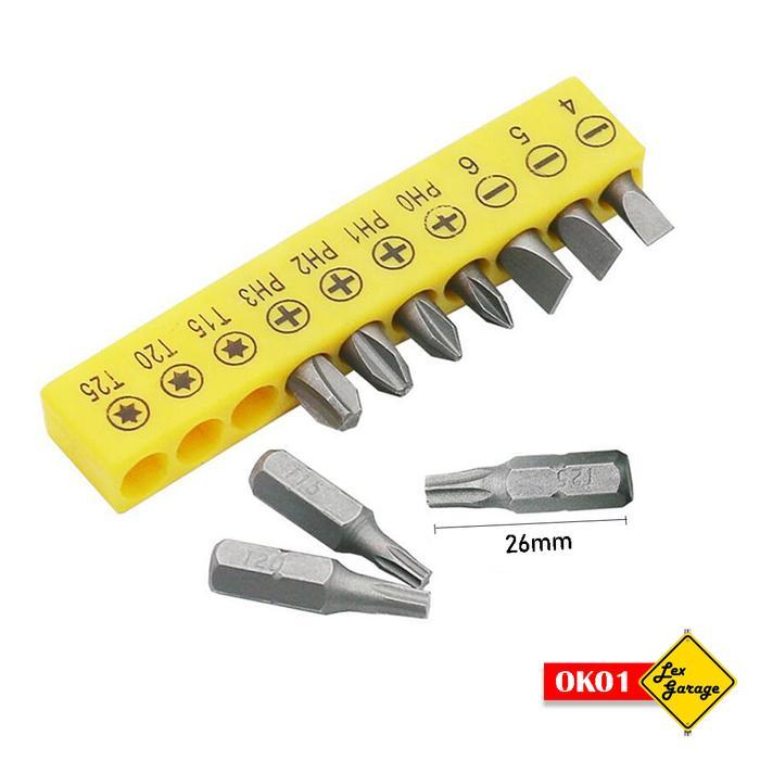 "New" Obeng Set Plus Minus Bintang L Mata Obeng Set