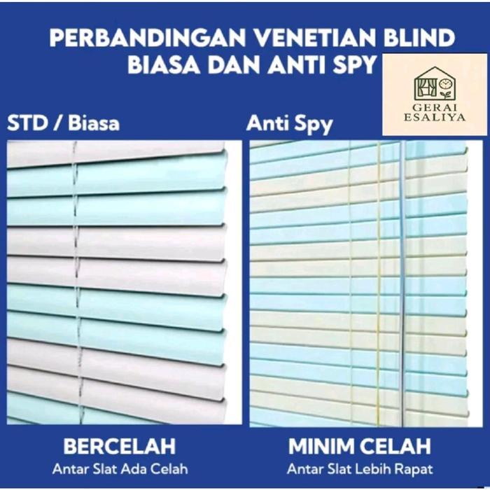 Tirai Jendela Gorden Jendela PVC Venetian Blind Kerei Jendela Tirai Gulung 40x180 60x180 Tirai