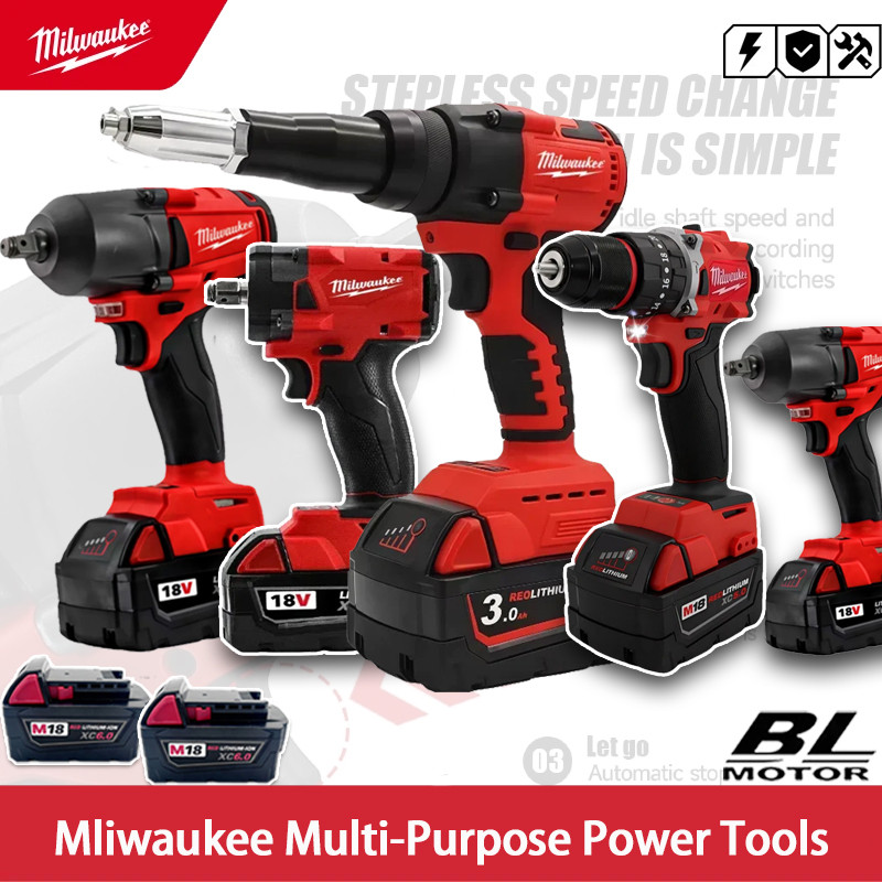 Milwaukee Brushless Cordless Electric Impact Hammer Drill Angle Grinder Electric circular saw