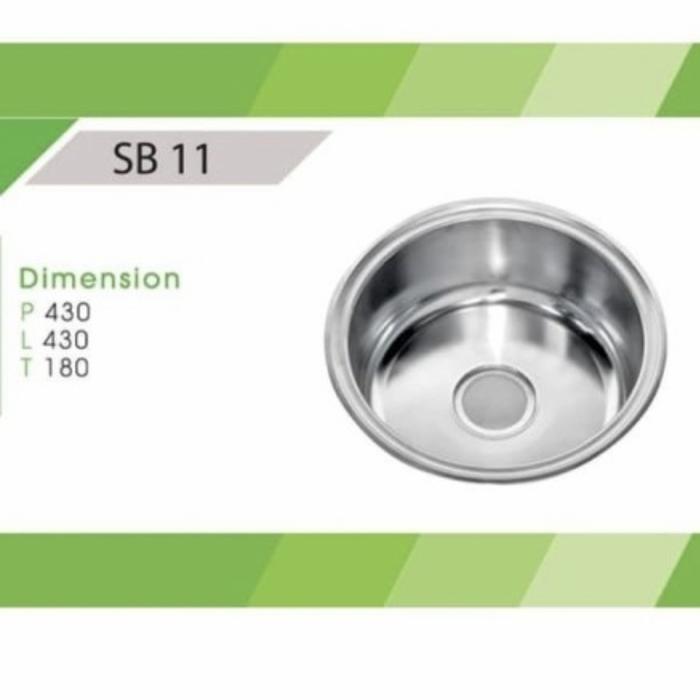 bak cuci piring royal sb11 / bak cuci piring bulat stainless