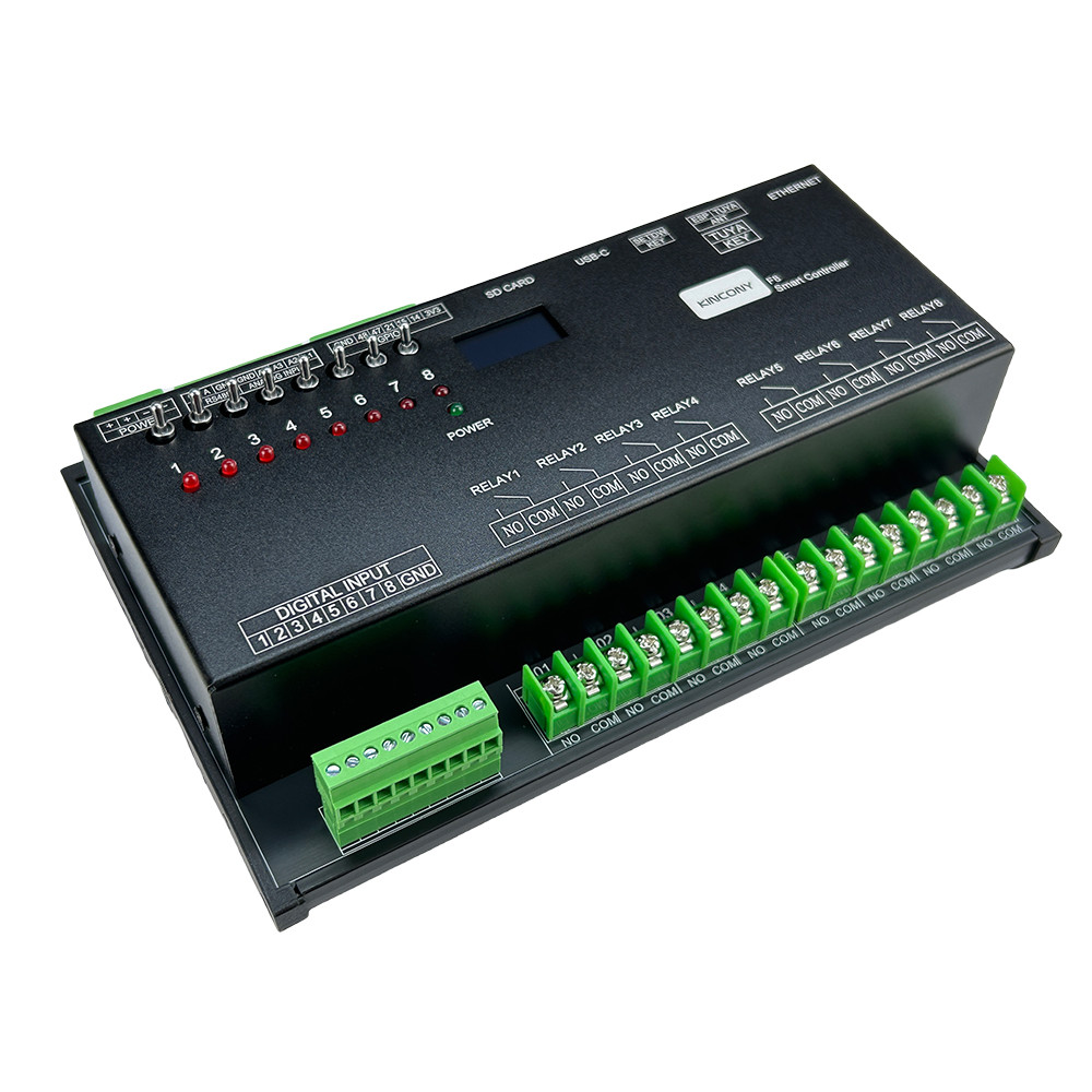KINCONY F8 ESP32-S3-WROOM-1U (N16R8) ESPHOME DEVELOPMENT RELAY MODULE BOARD TASMOTA SD CARD TUYA 8CH