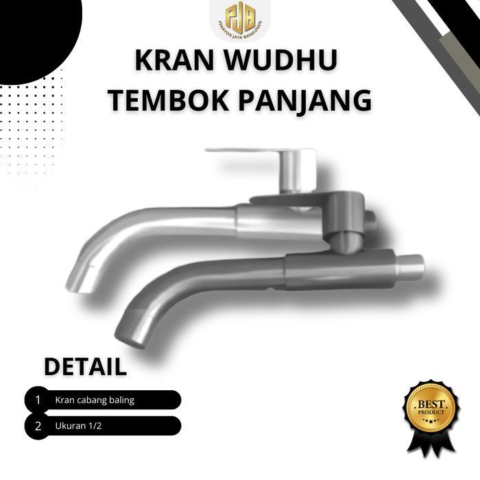 Kran Wudhu / Kran Tembok Panjang / Kran Panjang Hitam
