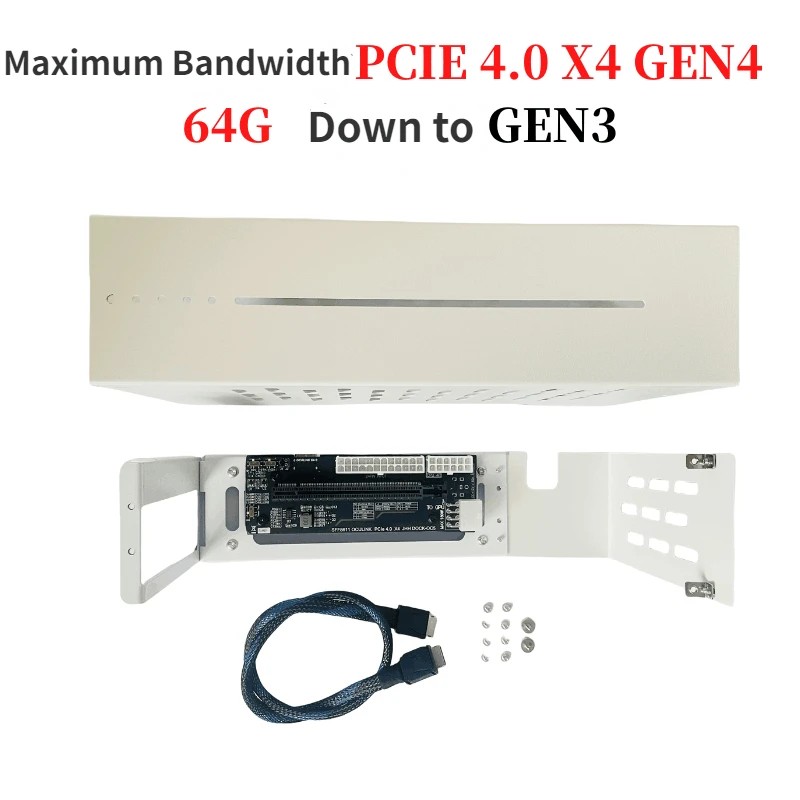 SFF8611 Oculink / M.2 NVMe Laptop eGPU Metal Case External Graphics Card 4090 GPU Dock PCIE 4.0 X4