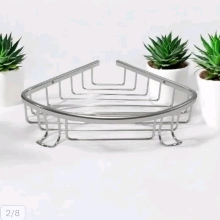 Rak Sudut Aluminium Single Rak Sudut Toilet