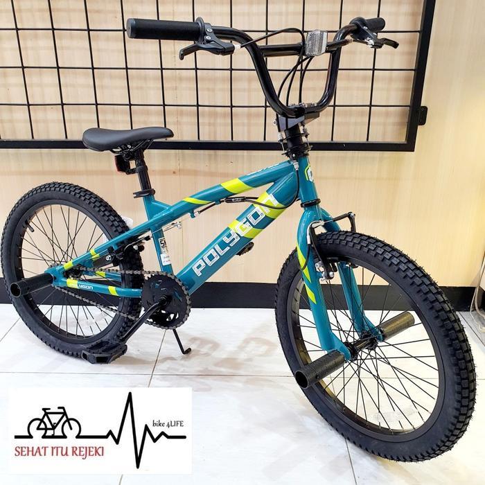 SEPEDA POLYGON BMX HUSTLE GREEN 20" SEPEDA ANAK BMX FREESTYLE ROTOR