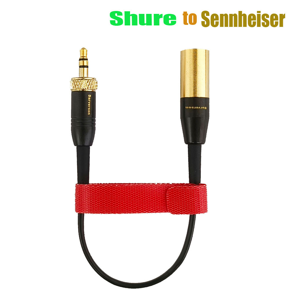 TA4M to 3.5mm 1/8 lock microphone cable for Shure microphone and Sennheiser transmitter audio
