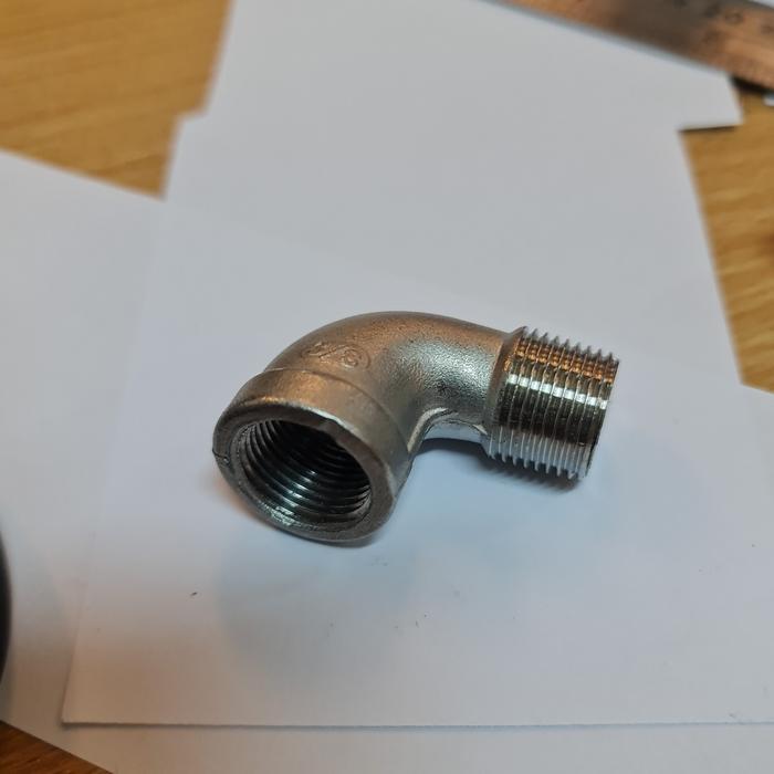 Street Elbow Stainless 304 drat 3/8" inch / Elbow Drat Luar Dalam