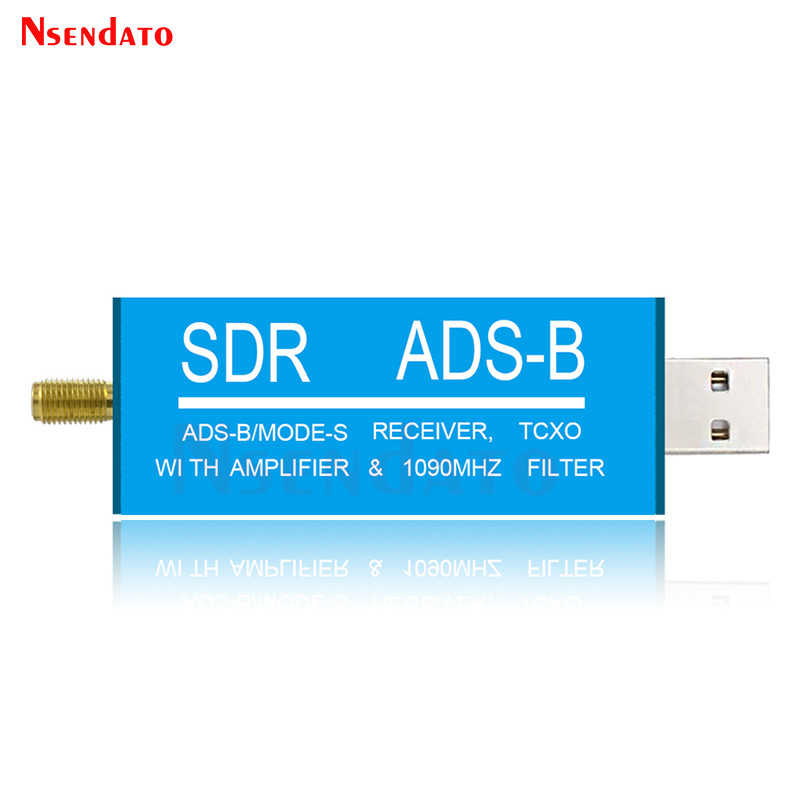 RTL2832U ADS-B Mode-S USB SDR TV Receiver Built-in RF Amplifier 1090MHz Bandpass Filter Radio SDR