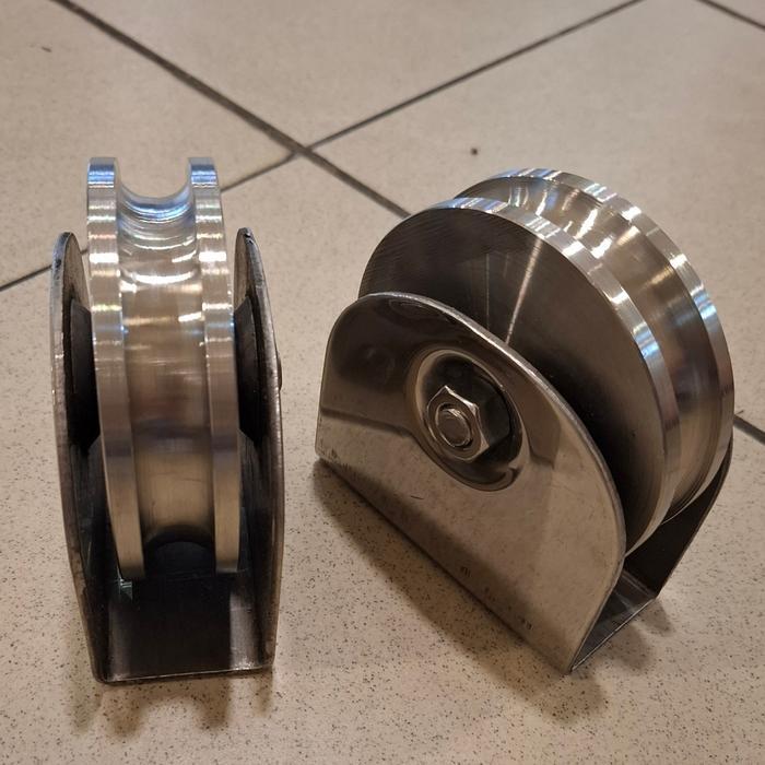 PROMOO roda pintu pagar/roda pintu gerbang/roda pagar stainless 4 inchi 304( behel ) Murah