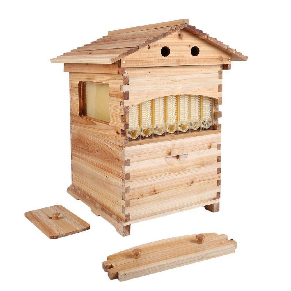 Water-boiled Larch Honeybee Hive Automatic Beekeeping Tool Automatic Honey Extraction Hive Self-Flow