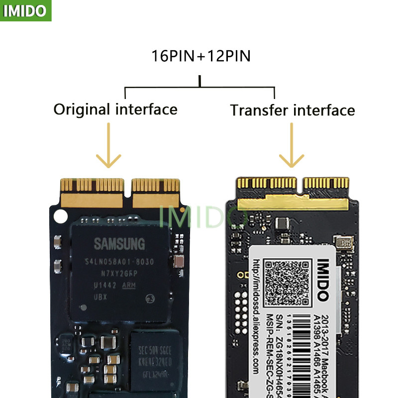 Imido SSD 1tb Internal Para Notebook Air/Retina Macbook Pro Compatible With A1465 A1466/Pro Retina
