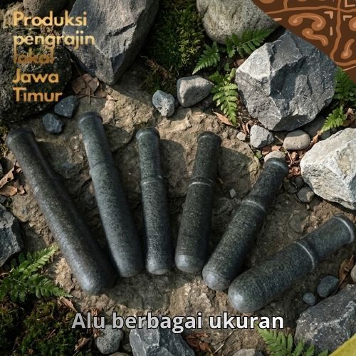 Alu Lesung Lumpang Batu Asli