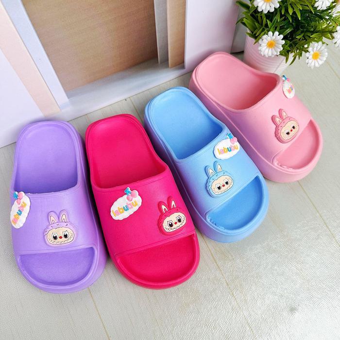 Bata Kids - Size 24-29 Sandal Anak Perempuan 8001-3 Sandal Jepit Karet Anak Cewek Lentur Nyaman