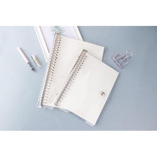 Binder Pvc Transparan A5 B5 / Map Binder Ring Besi 20 Dan 26 Lubang Diskon Sale