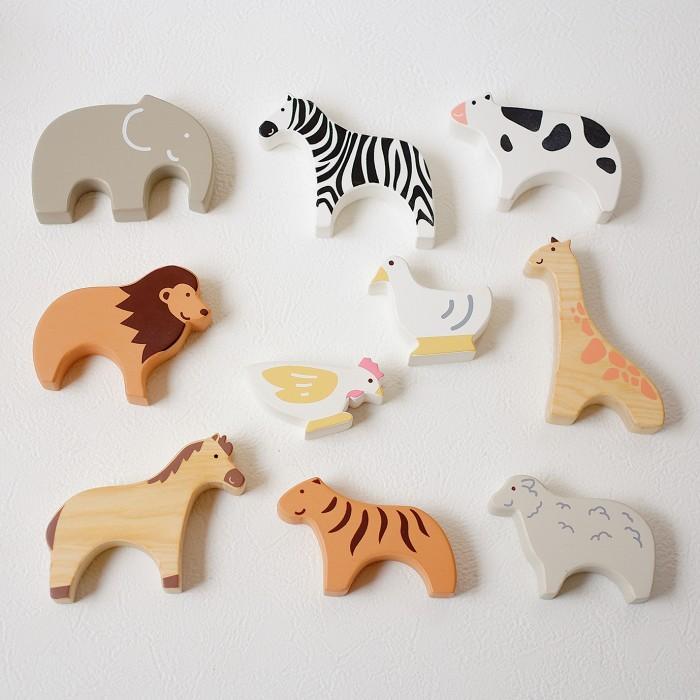 Lettering and Life Wooden Animal Blocks