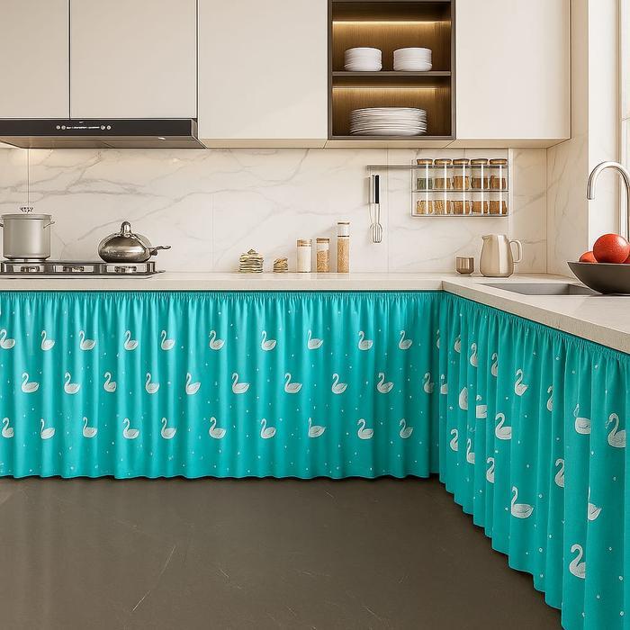 "New" Gorden Kolong Dapur Minimalis Uk 100 x 70 cm + Bonus Tali Kain